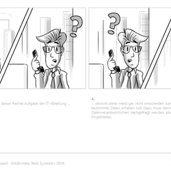 Tesis Sysware – Auszug aus Storyboard für Erklärvideo