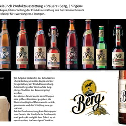 Packungsgestaltung Berg Brauerei
