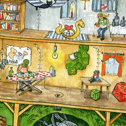Wimmelbild-Detail