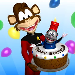 Astroape  – Happy Birthday Wallpaper