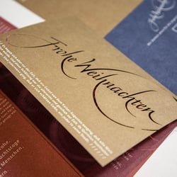 Weihnachtskarte für Druckerei Menacher