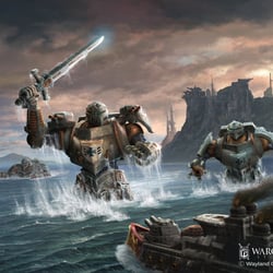 Imperium Vitruvian Colossus (Dystopian Wars Box Art)