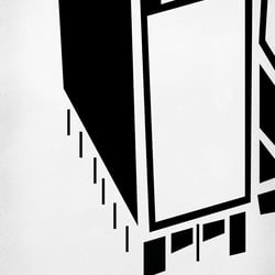 Frankfurt Maintor Gebäude – Eingangshallen Motiv  – 3×4 Meter