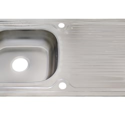 Einbauspüle Edelstahl 100×50 cm Spülbecken