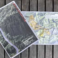 Streckenkarte als Teil des Starterpakets beim Schwarzwald Super! Rennradmarathon
