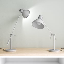 3D-Rendering von Stehlampe für Schreibtisch