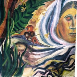 Nature#3, 110×105cm, Acryl auf Leinwand
