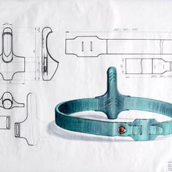 Baderettungshilfe für Schwimmbäder, Wassersportler, Segler, Surfer. Aufblasbarer Airbag mit Druckgaspatrone