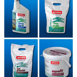Diverse Verpackungen für amtra biopond Gartenteichpflege