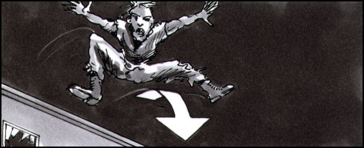 Storyboard „House Of The Dead“, Markertechnik