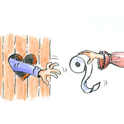 Dip pen and watercolor