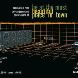 Cafe ComeBack – Flyer – 30 08 2002 – Front