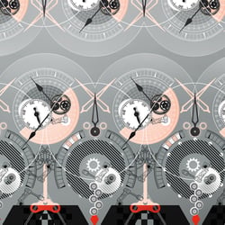 TIME CRYSTALS (detail). illo for new scientist magazine (UK)