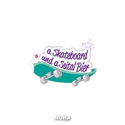 A Skateboard und a Seital Bier