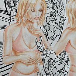 Illustration Tusche & Aquarell Mischtechnik