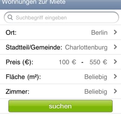 Filterseite mit Preisfilter