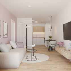 Wohnzimmer mit TV