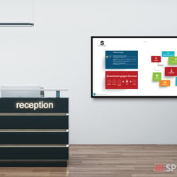reception mit logo