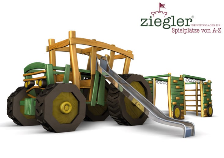 3d Projekt – Klettertraktor mit Klettergerüst