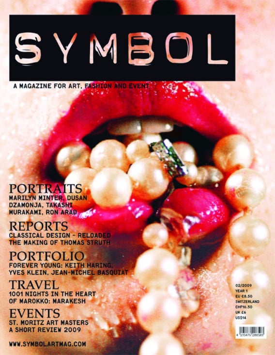 Entwicklung und Art Direction für Symbolart, intern. Kunstmagazin