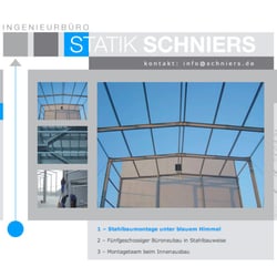 Webseitengestaltung Statikbüro/Projekte 1