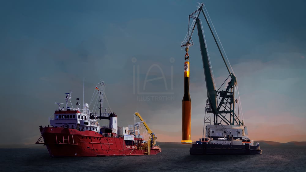 Arbeiten auf dem Meer