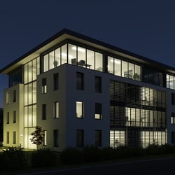 Architekturvisualisierung-Bürokomplex