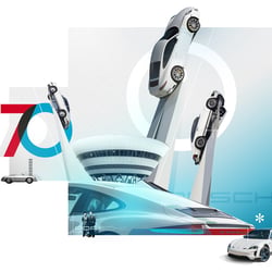 „70 Jahre Porsche“ Illustration fürs Handelsblatt 07/2018