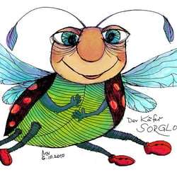 Illustration Der Glückskäfer