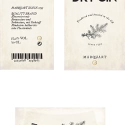 Gin Etikettenentwurf