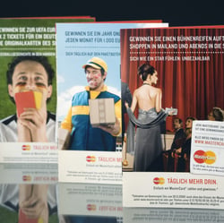 Konzeption und Umsetzung einer Promotionkampagne für MasterCard inklusive Print, TV und Promotionmaterial.  Agentur: McCann Eri