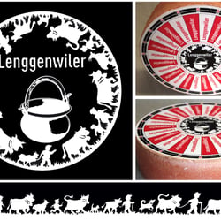 Etikette für den Lenggenwiler Käse