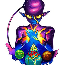 Dunkle Galaxy / Copiczeichnung