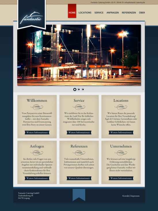 Webseite Fantastic