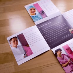 Reinzeichnung und Erstellung von Druckdaten eines Flyers für die profil Personalvermittlung