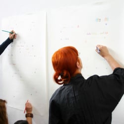 Poetisches Chaos, eine Besucher-integrierte Installation