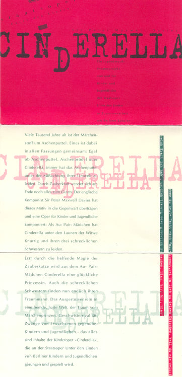 Flyer für Inszenierung