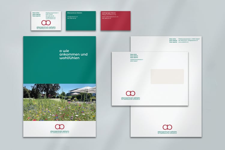 Corporate Design | Signaletik | Webdesign für das Alterszentrum Aaheim in Aadorf