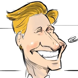 Digitale Live Karikatur