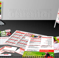 Corporate Design Drucksachen Fahrschule Geuenich Euskirchen/Bad Münstereifel