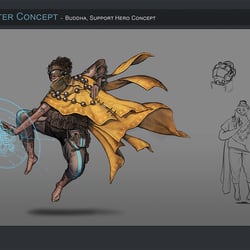 Character Concept – Buddha, Asian Avengers Concept Zeichnungen des Asian Avengers, Buddha.