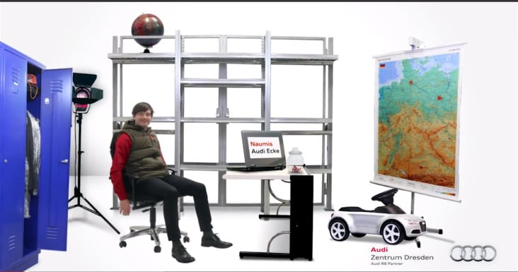 Naumis Audi Ecke – Intro Screenshot