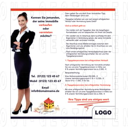 Immobilien-Flyer erstellen | Layout gestalten