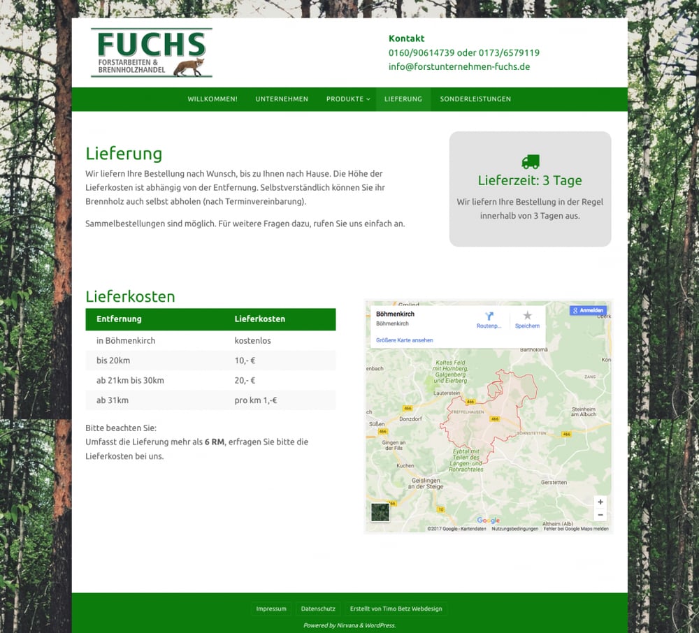 Screenshot Website