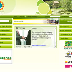 Re-Design Template for Web Site: Gobernación el Amazonas Colombia. http://www.mijailtov.com/Web_Amazonas/Amazonas_Home.html