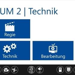 Raumbeschilderung Metro-Style: Regie & Technik