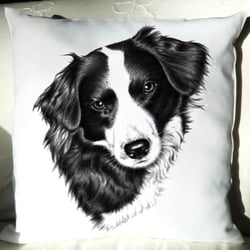 Kissen 40×40 cm „Border Collie Hündin“