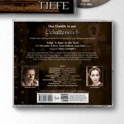Artwork Design der „Schattenreich“ Hörspielserie, Folge 3: Spur in die Tiefe