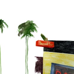 watercolouds and crayons