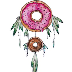 donut aquarell